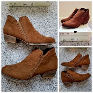 ESPRIT Hunter Wood Suede Boots Size 9.5